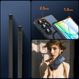 Etui do Samsung Galaxy S25 Ultra, do MagSafe, ERBORD Matt Case, czarny