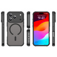 Etui do iPhone 17 Pro, do MagSafe, matowe z ochroną aparatów, czarne