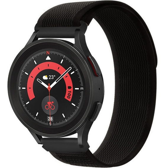 Pasek Nylonowy Uniwersalny 22mm, Czarny / Pomarańczowy