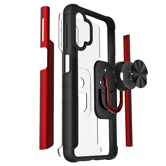 Etui Hybrid KickStand Ring do Samsung Galaxy A32 5G, Red
