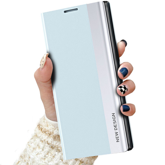 Etui z klapką do Xiaomi 12T / 12T Pro, Side Magnetic, niebieskie