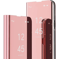 Etui do Samsung Galaxy A13 4G, Clear View, różowe rose gold