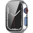 2w1 Etui + Szkło Hartowane do Apple Watch 7/8/9 45MM, Srebrne