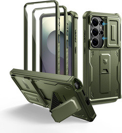 Etui pancerne do Samsung Galaxy S26 Ultra, Dexnor Full Body (Two Frames), zielone