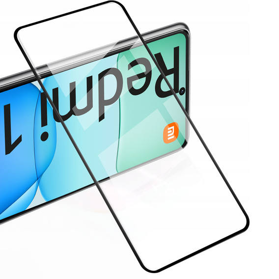 2x Szkło Hartowane do Xiaomi Redmi 13, ERBORD 3D pełne, szybka na cały ekran