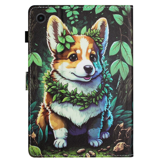 Etui do Samsung Galaxy Tab A11/A9, corgi dog