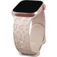 Pasek Silikonowy do Apple Watch 1/2/3/4/5/6/7/8/9/10/11/SE 38/40/41/42mm, Leopard, Różowy