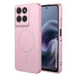 Etui do Motorola Moto G86 5G, Silicone Lite, do MagSafe, różowe