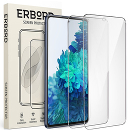 2x Szkło Hartowane do Samsung Galaxy S20 FE, ERBORD 9H Hard Glass, szybka
