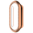 Etui z Diamentami do Xiaomi Smart Mi Band 9, Różowe rose gold
