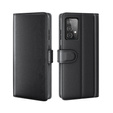 Etui z klapką do Samsung Galaxy A52 / A52s, Split Leather, czarne