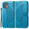 Etui z klapką do Motorola Edge 20 Lite, Butterfly, niebieskie