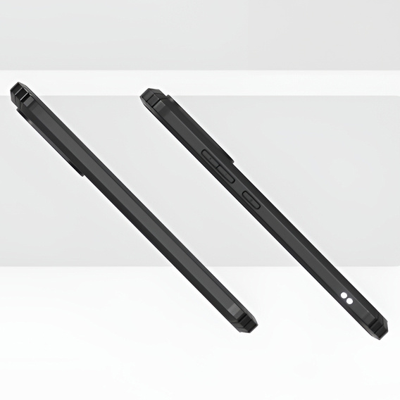 Etui do Oppo Reno 14, AntiDrop Hybrid, przezroczyste z czarną ramką