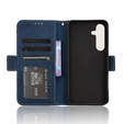 Etui z klapką do Samsung Galaxy S25 FE, Card Slot, granatowe