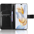 Etui z klapką do Honor 90, Crazy Horse Wallet, czarne