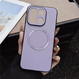 Etui do OnePlus 15, Leather Hybrid MagSafe, fioletowe