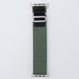 Pasek Nylonowy do Apple Watch 1/2/3/4/5/6/7/8/9/10/11/SE Ultra 1/2/3 42/44/45/46/49mm, Zielony / Czarny