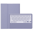 Etui z Klawiaturą Bluetooth do Samsung Galaxy Tab S10 FE+ X620 / X626B - fioletowe