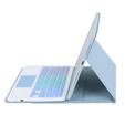 Etui z podświetlaną klawiaturą Bluetooth i touchpadem do Samsung Galaxy Tab S11 – niebieskie