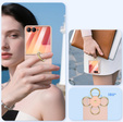 Etui Ring Holder do Samsung Galaxy Z Flip7 5G, ze szkłem na ekran zewnętrzny, złote