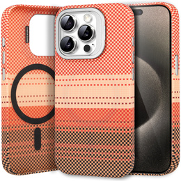 Etui do iPhone 15 Pro Max, Frame Kickstand, do MagSafe, Sunset Orange