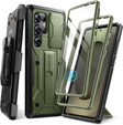 Etui do Samsung Galaxy S25 Ultra, Tongate MECH Series, Klips do paska, zielone
