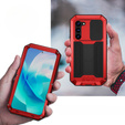 Etui pancerne do Samsung Galaxy S23, R-JUST CamShield Slide, czerwone / czarne