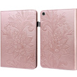 Etui do Samsung Galaxy Tab A8 10.5 SM-X200 SM-X205, Flowers, różowe rose gold