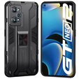 Etui do Realme GT 2 5G / GT Neo 2 / GT Neo 3T, Military kickstand z blaszką do uchwytu, czarne