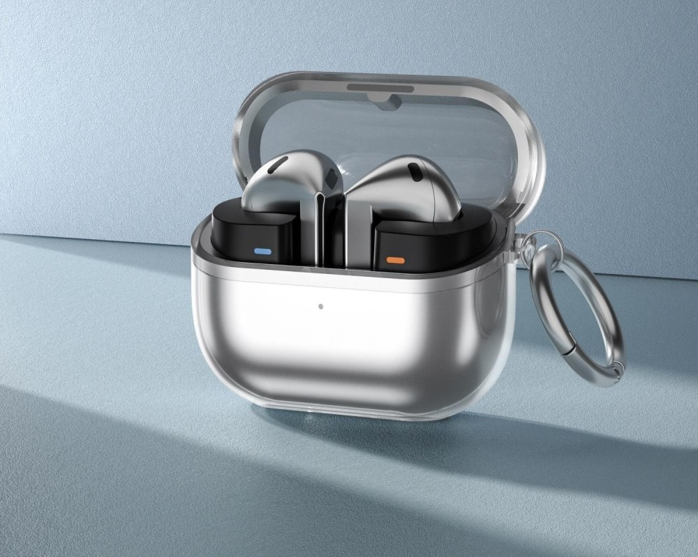 Przezroczyste etui z karabińczykiem na słuchawki Samsung Galaxy Buds 3 / 3 Pro