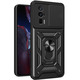 Etui pancerne do Xiaomi Poco F5 Pro, CamShield Slide, czarne