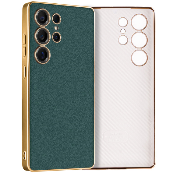Etui do Samsung Galaxy S25 Ultra, GKK Leather, zielone