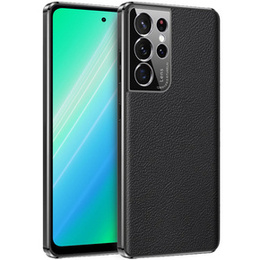 Etui do Samsung Galaxy S23 Ultra, Cowhide Leather, czarne