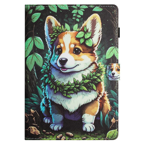 Etui do Xiaomi Redmi Pad 2, z klapką, corgi dog