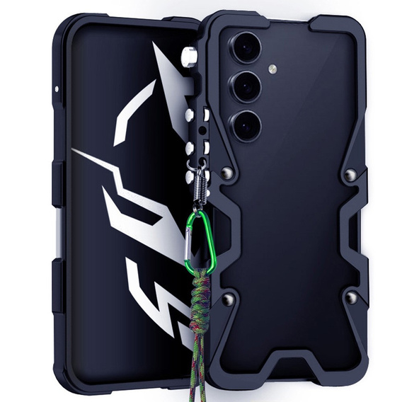 Wytrzymałe etui pancerne do Samsung Galaxy S24 FE – czarne