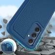 Etui do Samsung Galaxy A54 5G, Twill Dots, z ochroną aparatu, Niebieskie