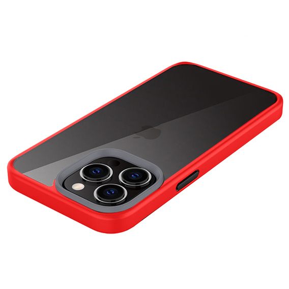 Etui do iPhone 13 Pro, ERBORD Hybrid Case, czerwone