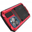 Etui do iPhone 15 Pro, R-JUST, pancerne, czerwone / czarne