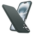 Etui Spigen Liquid Air do iPhone 16 – kolor Abyss Green + Szkło Hartowane 9H