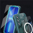 Etui wodoodporne do Samsung Galaxy S24, Redpepper, do MagSafe, niebieskie