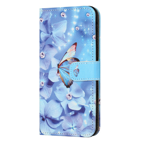 Etui z klapką do Samsung Galaxy M15 5G, Wallet, Flower and Butterfly