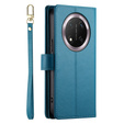 Etui z klapką do Honor Magic 7 Lite, Wallet Zipper Pocket, niebieskie