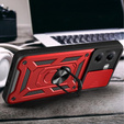 Etui pancerne do Xiaomi Poco X7 Pro 5G, CamShield Slide, czerwone