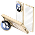 Etui do Honor Magic V5 5G, Dual Glass, do Magsafe, złote