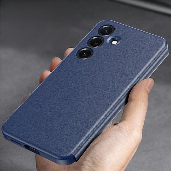 Etui do Samsung Galaxy S25 FE, Smart View Window Leather, granatowe