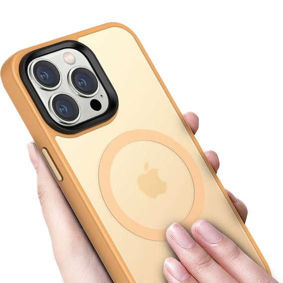 Etui do iPhone 14 Pro, Simple MagSafe, pomarańczowe