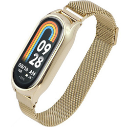 Pasek Bransoleta Milanese do Xiaomi Smart Band 10 / 9 / 8, Złoty