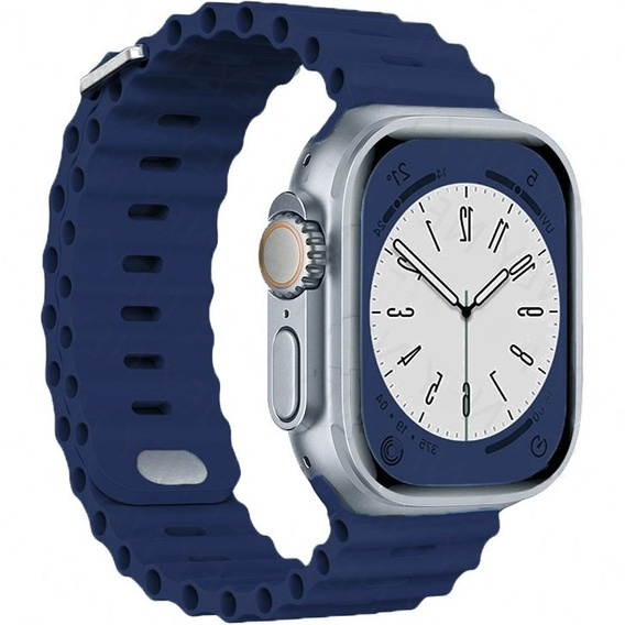 Pasek Silikonowy do Apple Watch 1/2/3/4/5/6/7/8/SE/ULTRA 42/44/45/49MM, Granatowy