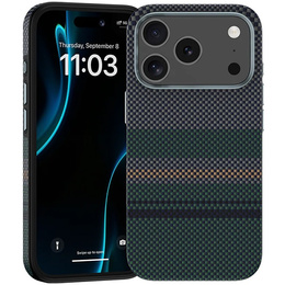 Etui BENKS Kevlar do iPhone 17 Pro Max, Magnetic Armor Pro Aurora 600D C070, do MagSafe, zielone