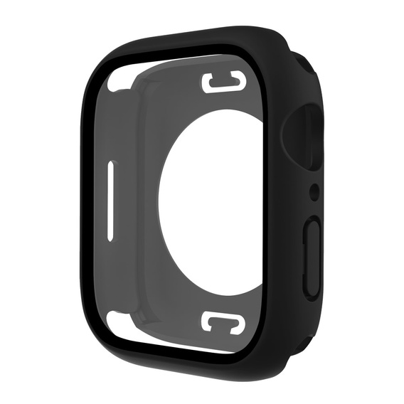 2w1 Etui + Szkło Hartowane do Apple Watch 7/8/9 45MM, Czarne
